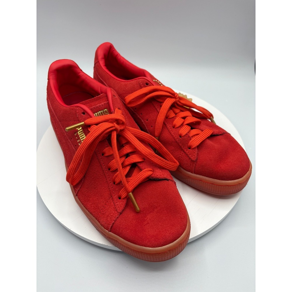 Puma Suede Classic Haribo Red Sneakers Low Top Casual Shoes US 7.5